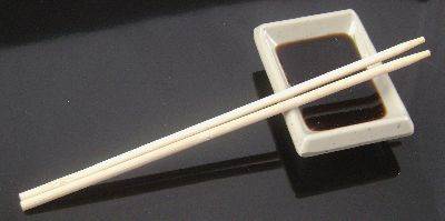 Soy Dish & Chopsticks