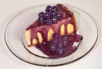 Blueberry Cheesecake Slice
