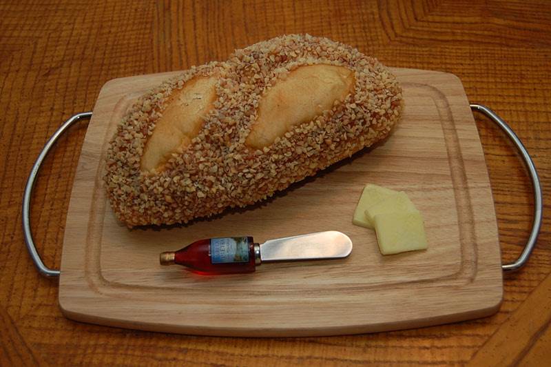 Loaf of Bread on Board