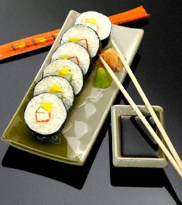 Sushi California Roll Plate