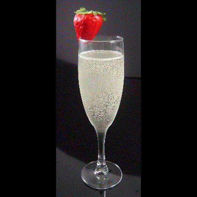 Champagne Glass With Strawberry