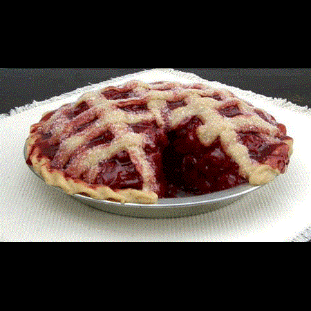 Cherry Pie with Slice Missing