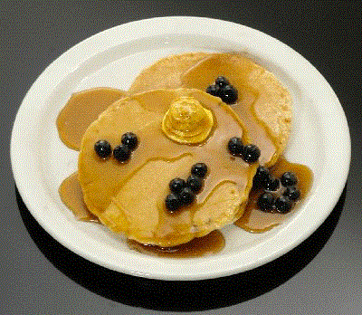 Pancakes with blueberries