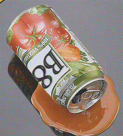 Spilled Veggie Juice Can