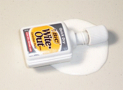 Spilled Correction Fluid