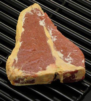 Raw T-Bone Steak
