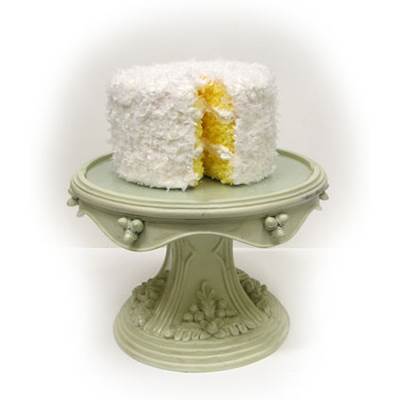 Small Yellow Cake with Coconut Frosting