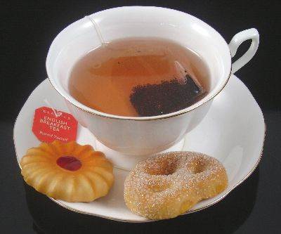 Hot Tea with Cookies