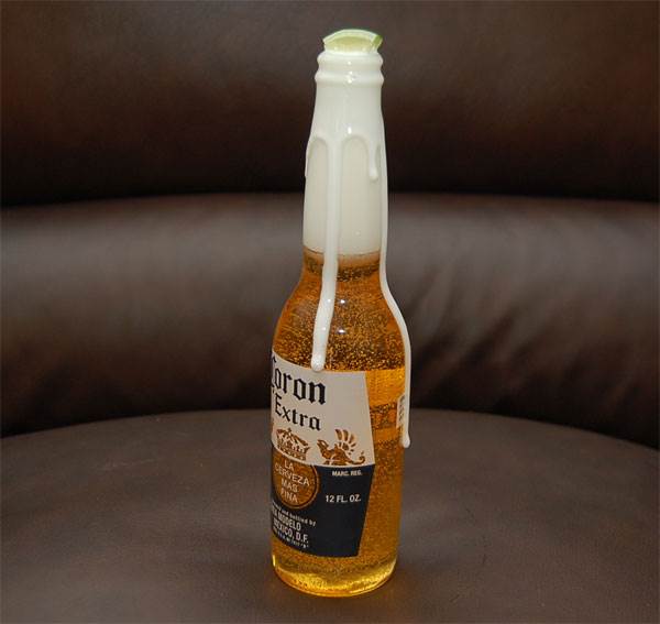 Beer Bottle with Lime