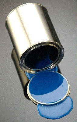 Spilled Paint (Blue)