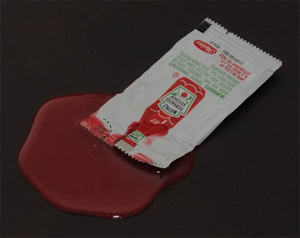 Condiment Ketchup Spill