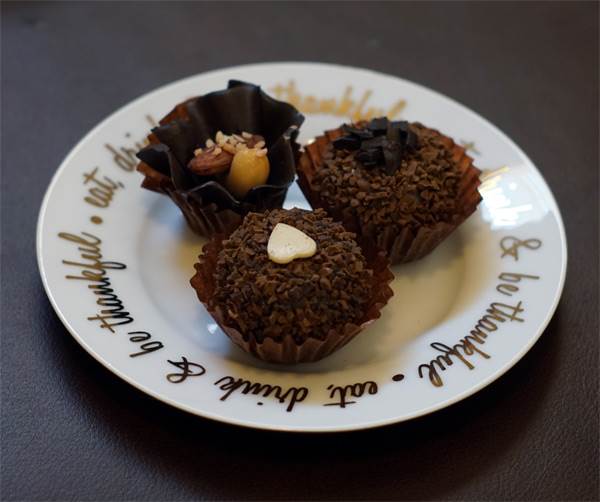 Holiday Plate With Chocolates