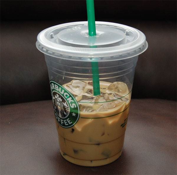 Fake Iced Coffee Spill (Starbucks)