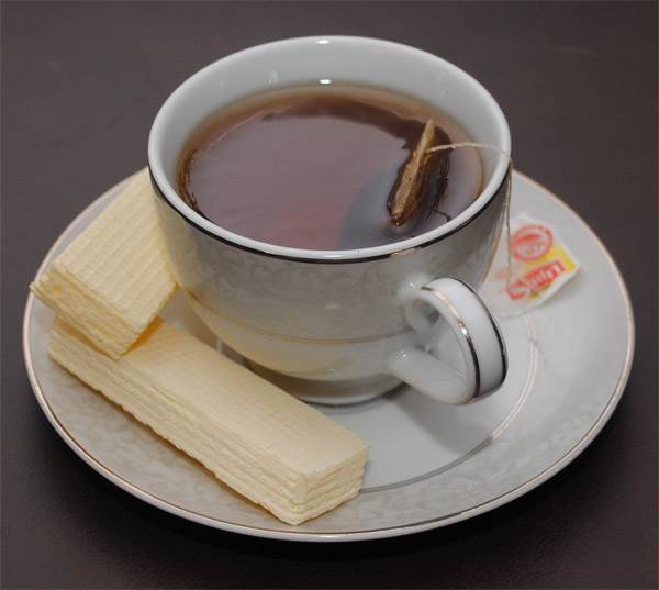 Cup of Tea with Cookies