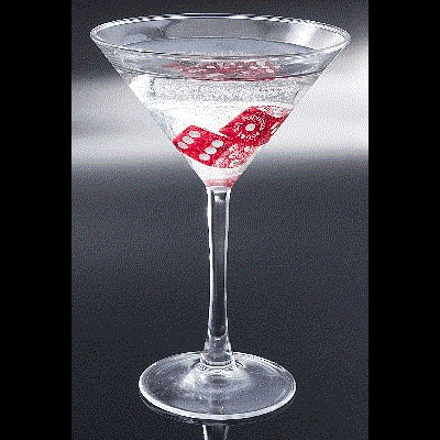 Martini with Dice