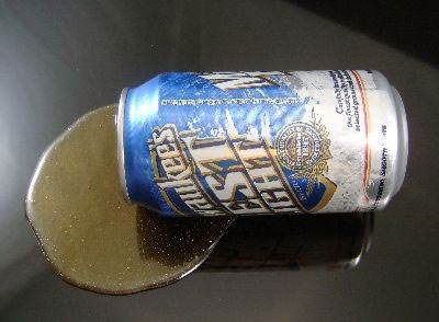 Spilled Beer Can