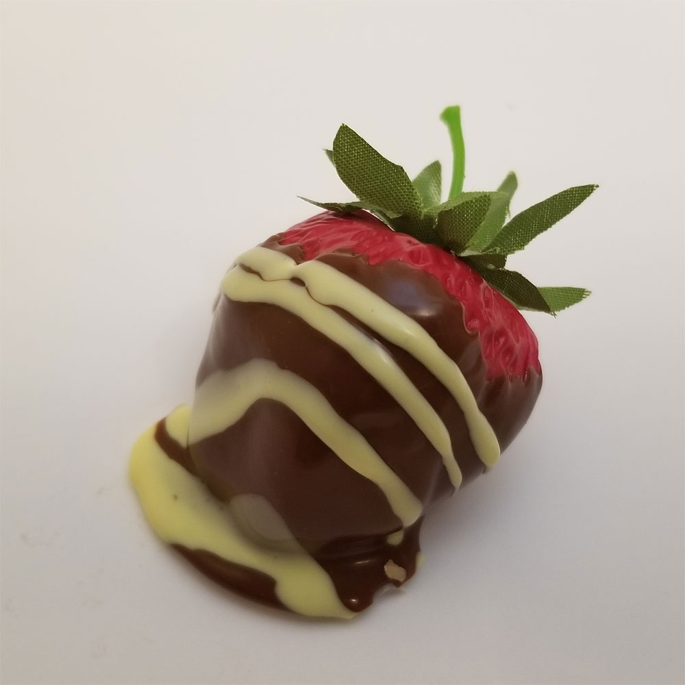 Dipped Strawberry (Chocolate with Vanilla Stripes)