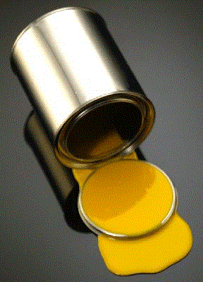 Spilled Paint (Yellow)